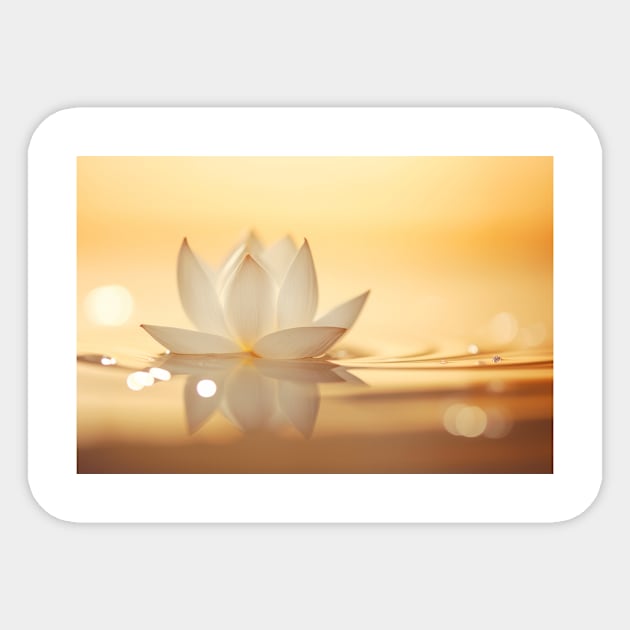 Lotus Flower Petal Nature Serene Calm Sticker by Cubebox